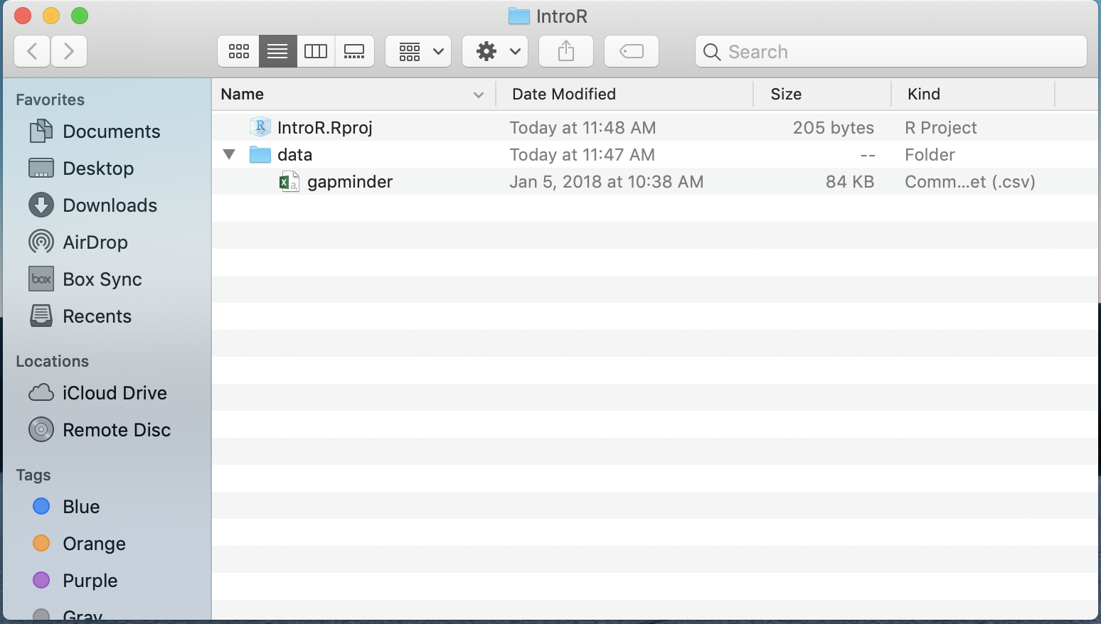 File structure